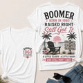 Custom Year Boomer – Born in 1960. Raised Right. Still Got It. V-Neck Tee
