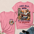 Women's Too Old to Care Club – Out of Office. Good Times Only.  V-Neck T-Shirt The Original