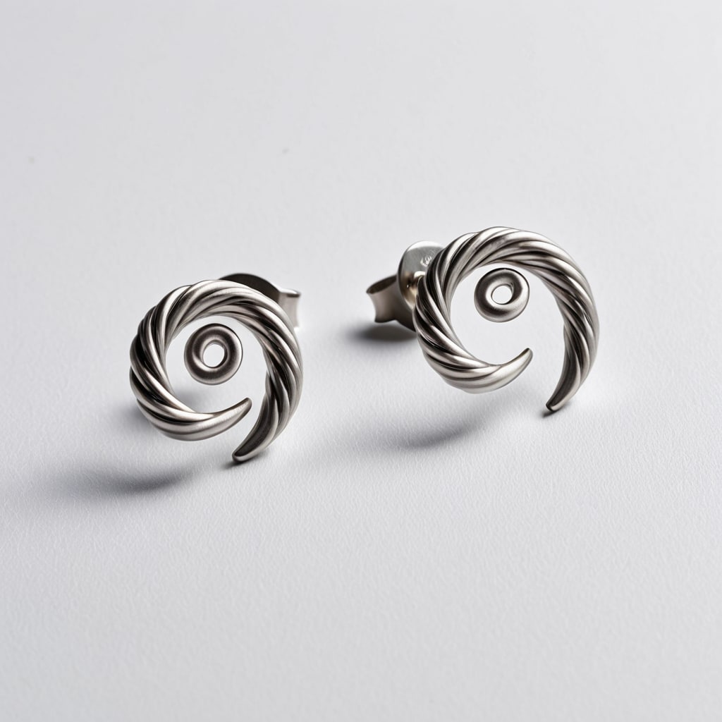 Celestia Mythos - Mythological Silhouette Stud Earrings - CEL-MYT-E01-ARI