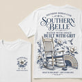 Southern Belle – Raised with Grace, Built with Grit Crew Neck Tee